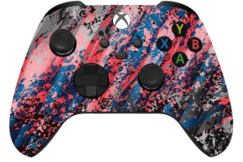 Custom Controllerzz Wireless Controller for Microsoft Xbox Series X/S & Xbox One - Custom Soft Touch Feel - Custom Series X/S Controller (X/S Glacier Burn) - color: X/S Glacier Burn