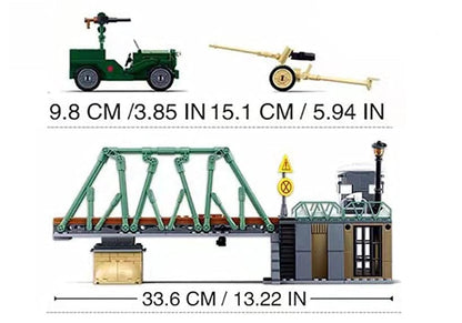 General Jim's Military Brick Building Set - World War 2 Battle of Budapest Building Blocks Model Set for History Enthusiasts for All Building Levels