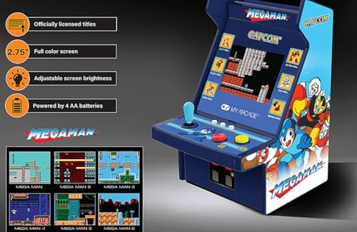 My Arcade Mega Man Micro Player Pro: Mega Man, Retro Gaming, Titles 1 Through 6, Arcade Classics - style: Mega Man