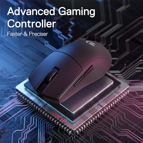 Redragon M916 Wireless 49G Ultra-Light Gaming Mouse 8K DPI Remapping Keys | Cable-Free 0 Delay, Dedicated for FPS Gamers, Redefine Keybinding Macro, Ergonomic Grip Body Comfort