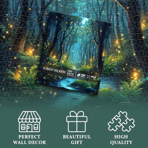 Impossible Puzzles for Adult 1000 Pieces, Magic Forest Fantasy Puzzle,Nature Difficult Challenging Jigsaw Puzzles - style: Magic Forest Puzzle