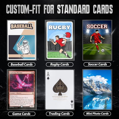 1000Pcs Soft Clear Card Sleeves, Polypropylene (PP) Standard Trading Cards Fit for Penny Card Sleeves,Football,Magic, Baseball,MTG,Yugioh Card Sleeve - color: Clear 1000p