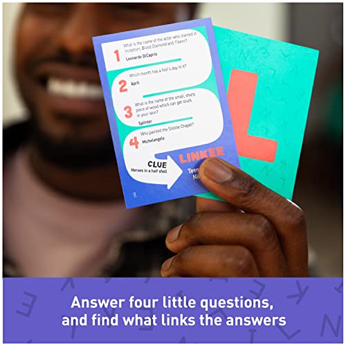 Spin Master Games Linkee Nick Jonas Edition Family Quiz Game | Find The Connecting Link Trivia, Promotes Lateral Thinking STEM Skills, Fun For Family Game Night, For 2+ Players, Ages 12+