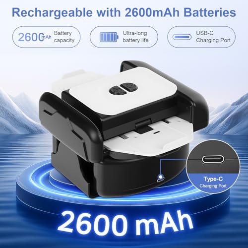 BEE&FLOWER Card Shuffler 2600mAh Rechargeable Auto-Stop Automatic Card Shuffler Low Noise Fits 1-2 Decks Compatible with Poker, UNO, Blackjack, Phase 10 | Black & White
