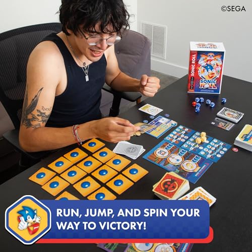 KESS: Sonic Roll - Board Game, Roll Through 4 Classic Zones, Thrilling Tabletop Adventure, Fight Bosses & Save The World, Co-Op, Ages 14+, 1-4 Player - style: Base Game
