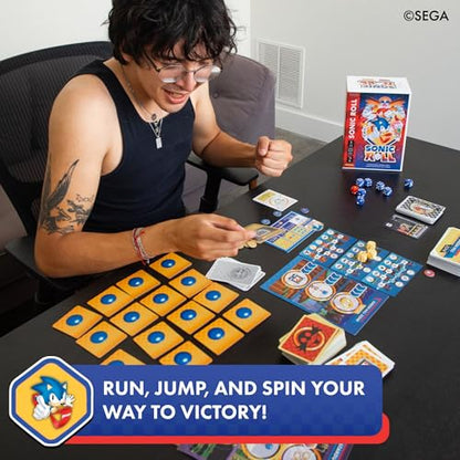 KESS: Sonic Roll - Board Game, Roll Through 4 Classic Zones, Thrilling Tabletop Adventure, Fight Bosses & Save The World, Co-Op, Ages 14+, 1-4 Player - style: Base Game