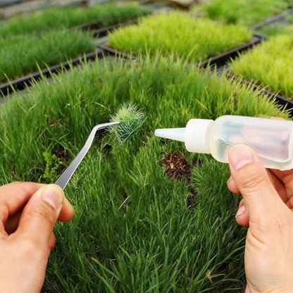 20 Pcs Static Grass, Miniature Diorama Supplies, DIY Diorama Grass, Model Train Scenery for Trains, Railways, Sand Table Scenes, War Terrain (Autumn Green)