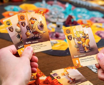 Outlandish Games: Defenders of The Wild - Fantasy Area Control Board Game, Card Driven Co-Op Game of Animals Against Machines, Age 14+, 1-4 Players