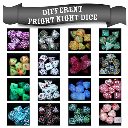 1985 Games Fright Night Dice Bag - Wide Range of Patterns for Gaming, Role Playing, Table Games (Pack of 6) - color: Fright Night, size: Pack of 6