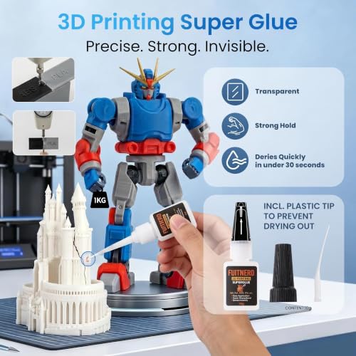 84Pcs 3D Printer Accessories, 3D Printer Tools Kit with Slotted Organizer Bag, PTFE Nozzle Anti-Stick Coating, T12 Needle Files, Deburring Tool, for All FDM/SLA, Bambu Lab, Ender 3, Anycubic,etc