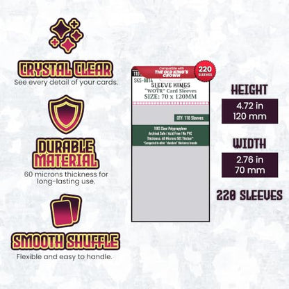 Sleeve King's The Old King's Crown Compatible Card Sleeve Bundle - style: The Old King’s Crown (8803 x 1 + 8808 x 1 + 8814 x 1)
