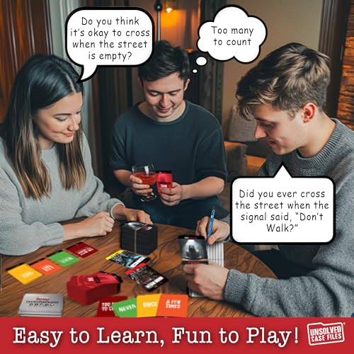 CRIMINAL CONFESSIONS Party Game - The Adult Card Game Where You Interrogate Friends to Uncover Surprising Stories of Petty Crime. Fun for Parties or Game Night - From the Makers of Unsolved Case Files