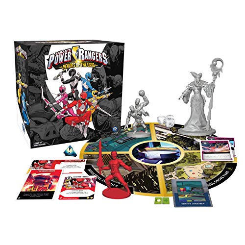 Renegade Game Studios Power Rangers: Heroes of The Grid for 14 years | Cooperative Strategy Game for 2-5 Players, Includes Miniatures and Combat Cards, Save Angel Grove from Rita Repulsa