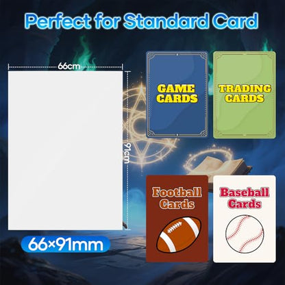 500 Count Card Sleeves, Matte Magic Card Sleeves, Smooth Shuffle & Tear Resistant, Fit for MTG, TCG, CCG (White) - color: White, size: 500 Pack