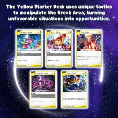 CookieRun Trading Card Game: Starter Deck Yellow | 2 Player Competitive TCG | 20 Minutes | Includes 60 Cards - style: Yellow