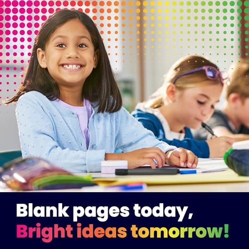 Hygloss Half Blank Books for Kids to Write Stories & Illustrate – Bulk 48 Pack – 5.5" x 8.5" A5 – Primary Journal for Grades K-2, Preschool/Kindergarten Notebook with Picture Space – 24 Pages, White - color: White, style: 48 Books