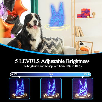Doberman Dog Neon Sign for Wall Decor Usb Powered Doberman Swimming Led Light Sign Cool Neon Dog Light for Cafe Pet Shop Bar Birthday Party - style: Doberman Dog