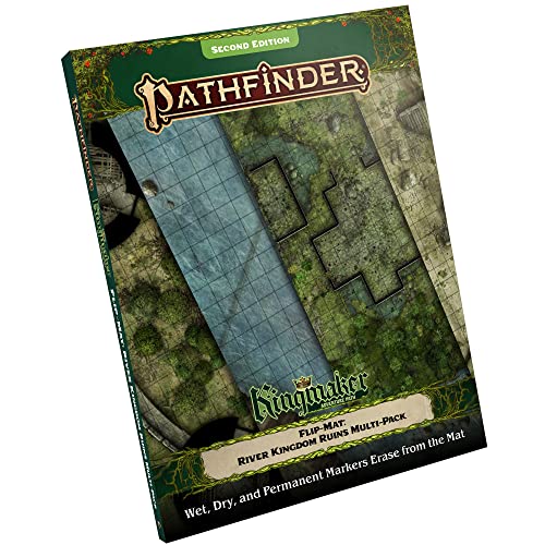Pathfinder Flip-Mat Multi-Pack Ruins, 4 Battle Maps Ancient Locations | for Kingmaker Adventure Path RPG
