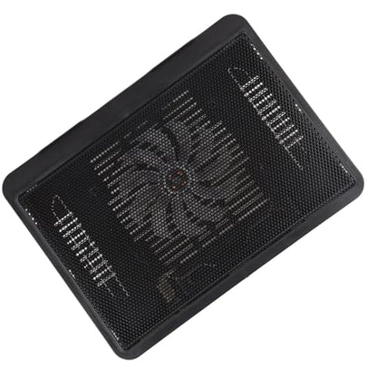 SUNGOOYUE Laptop Cooler Cooling Pad with Super Quiet Fan Ergonomic Stand USB Hub for Gaming Movies Black
