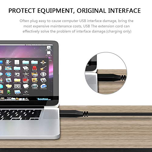 QiCheng&LYS USB 2.0 Male to Dual Female Charging Extension Cable, Furniture nightstand Sofa Electric Vehicle on-Board Charging Port, Panel Mount Cable with Screw Hole 5ft (2 pcs and Adapter) - color: 2 pcs Dual Female with Adapter