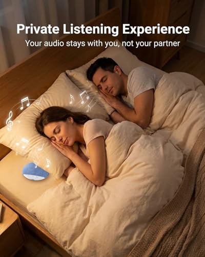 Under Pillow Speaker for Sleeping, Bluetooth Sleep Speaker with White Noise Machine and Timer, Headphone-Free Mini Sound Speaker for Side Sleepers (Blue) - color: Blue