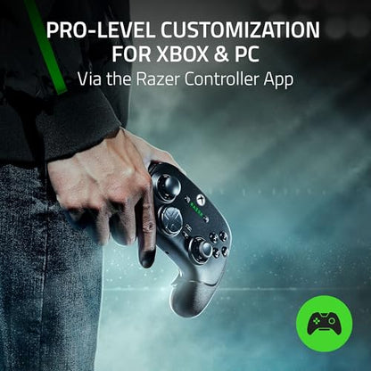 Razer Wolverine V3 Pro Wireless Gaming Controller: Licensed for Xbox Series X|S, Xbox One, Windows PC - 6 Remappable Buttons - Fast Triggers - Customizable Thumbsticks - Wired Tournament Mode - Black - color: Black
