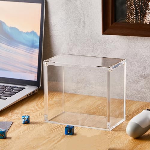 Cinnvoice 2 Pcs Acrylic Magnetic Case Booster Box Protective Case Stackable 4mm Thick Magnetic Closure Gifts for Collectors, Cards Not Included (Booster) - style: Booster