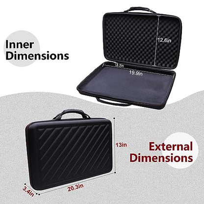 LTGEM DJ Controller Case for Hercules DJControl Inpulse 300 MK2 - Hard Storage Travel Protective Carrying Bag - size: Hercules Inpulse 300 MK2