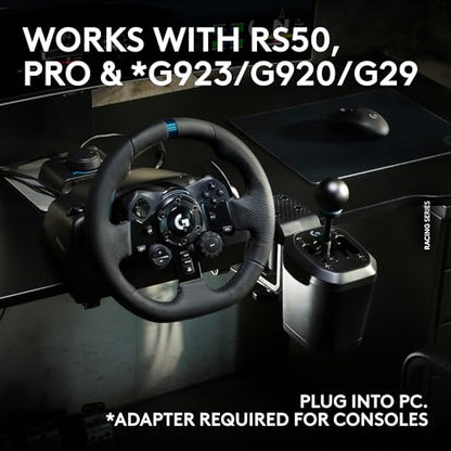 Logitech G RS H-SHIFTER for PC/Xbox/Playstation | Sim Racing shifter compatible with Logitech G PRO and RS50 wheels and G923/G29/G920 with Racing Adapter - style: RS Series