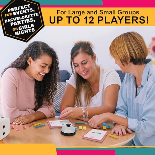 University Games | Bunco Party in a Box Game, for Ladies Night with The Girls, Complete with Fuzzy Die! for 2 to 12 Players Ages 8 and Up, White