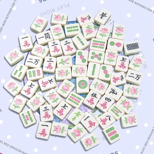 Hydrangeas Mahjong Table Mat, Non-Slip Noise Reduction Mah Jong Mat with Carrying Bag, Game Table Cover for Mahjongs Poker Card, Festival Birthday Gift for Mahjong Lovers, 31x 31In - color: Hydrangea