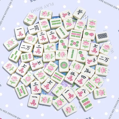 Hydrangeas Mahjong Table Mat, Non-Slip Noise Reduction Mah Jong Mat with Carrying Bag, Game Table Cover for Mahjongs Poker Card, Festival Birthday Gift for Mahjong Lovers, 31x 31In - color: Hydrangea
