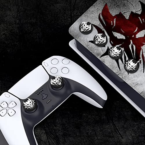 PlayVital Halloween Thumb Grip Caps for Nintendo Switch 2 Pro, Switch Pro Controller, Joystick Caps Cover for ps5, Edge, ps4, Xbox Series X/S, Xbox One, Elite Series 2 Controller - Lich Demons - color: Lich Demons