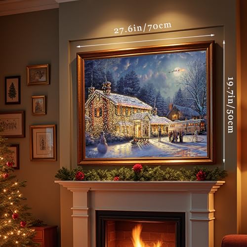 Jigsaw Puzzles 1000 Pieces - Puzzles for Adults - Christmas Family Snowman Deer Town Holiday Impossible Difficult Challenging Puzzles - color: Christmas Family Snowman Deer Town