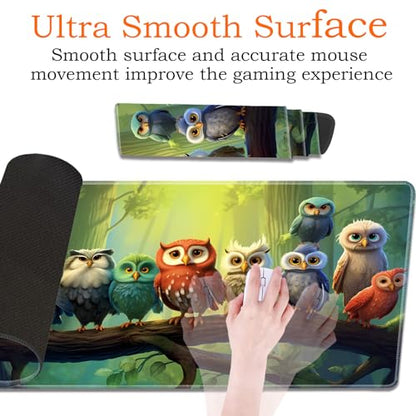 for MTG Playmat Non-Slip Rubber Play Mat with Storage Bag Combination, Ideal for Card Game Lovers TCG Play Mat, Owl - color: Owl