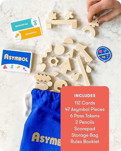 SimplyFun Asymbol - A Building and Communication Game That Challenges Your Creativity & Imagination - 3 to 6 Players - A Game for Kids Ages 8 & Up - style: Asymbol