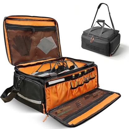 ORKELS RC Car Carrying Case For 1/14, 1/16, 1/18 Scale, Heavy Duty RC Storage Bag with Reinforced Base, Multi-Pocket Tool Organizer, Compatible with Traxxas RC Cars Trucks & Buggies - size: For 1/14, 1/16, 1/18 RC Car
