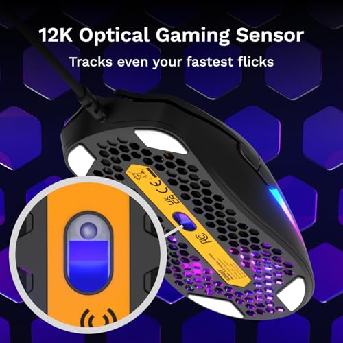 GLORIOUS Model O Eternal Ultralight RGB Gaming Mouse - Wired - 55g Lightweight - Customizable RGB Lighting - 6 Programmable Buttons - Symmetrical Design - 12K DPI Optical Sensor - PC/Mac - Black - color: Matte Black, style: Model O Eternal (Ambidextrous)