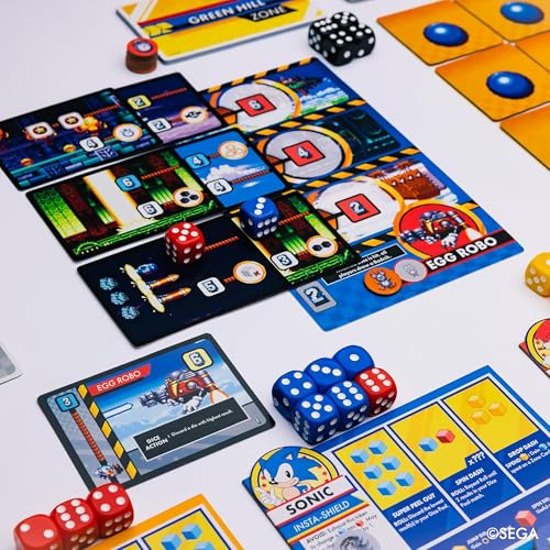 KESS: Sonic Roll - Board Game, Roll Through 4 Classic Zones, Thrilling Tabletop Adventure, Fight Bosses & Save The World, Co-Op, Ages 14+, 1-4 Player - style: Base Game