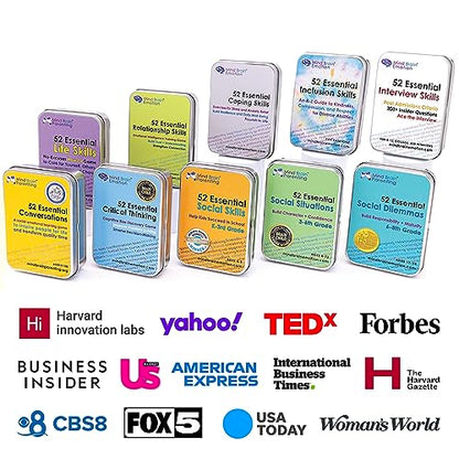 52 Essential Social Dilemmas: Skills for Kids & Teens to Thrive in Middle School - Conversation Cards Created by Teachers & Counselors for Family, Classroom, Counseling, Therapy Game (6-8 Grade) - style: Social Dilemmas