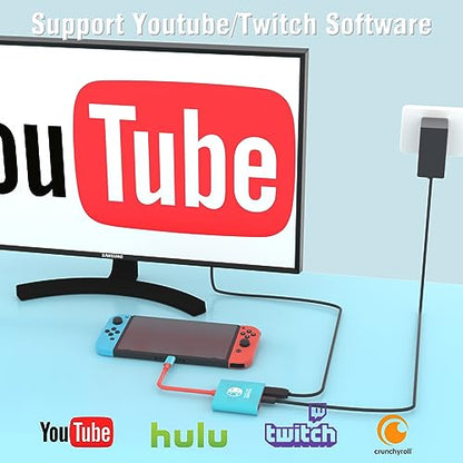 Switch Dock for Nintendo Switch Docking Station,Portable Nintendo TV Adapter Compatible Steam Deck/Switch OLED/Support Switch TV Dock Mode with HDMI2.0, Replacement Travel Docking for Nintendo - size: Switch 1 1080P