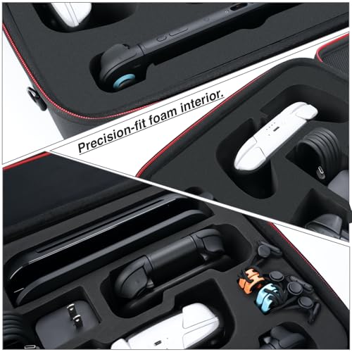 WPGEAR Hard Carrying Case Compatible with Nintendo Switch 2 & Accessories | Travel Bag Holds Switch 2 Console, Pro Controller x 2, Joy-Con Grip, Dock, Power Adapter, 21 Games, Cables and Accessories