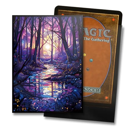 MTG Card Sleeves - Swamp - Ultra Clear Front & Matte Finish Back, 100 Count Standard Size Matte Art Sleeve for Magic The Gathering - color: Swamp