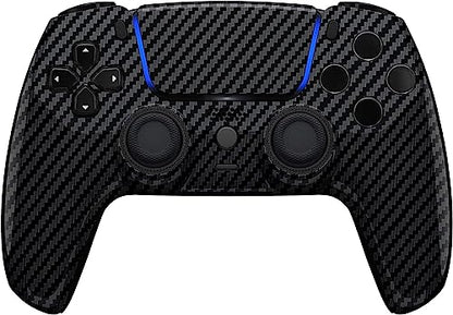 Custom Controllerzz Custom Wireless Controller Compatible with PS5 - Multiple Designs Available (PS5 Glossy Carbon Fiber) - color: PS5 Glossy Carbon Fiber