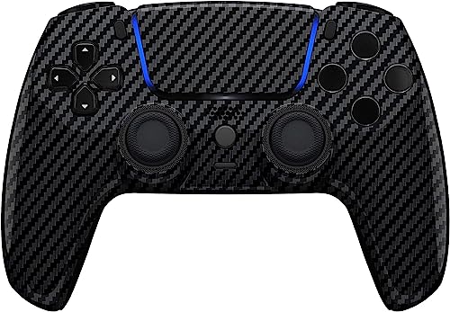 Custom Controllerzz Custom Wireless Controller Compatible with PS5 - Multiple Designs Available (PS5 Glossy Carbon Fiber) - color: PS5 Glossy Carbon Fiber