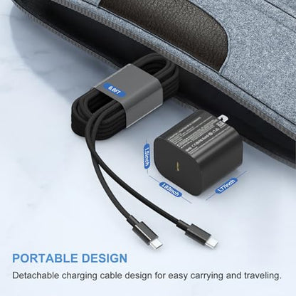 Switch 2 Charger - 60w Charger for Nintendo Switch 2/1，20V 3A PD3.0 Fast Charging Power Supply with 6.6FT USB C Cord Compatible with Switch/OLED/Lite/Steam Deck - Support 4K TV Mode