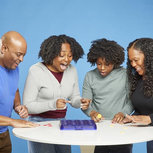 Connect 4 Frenzy Game | Bounce Discs 4 The Win | Family Party Games for Kids, Teens, and Adults | Ages 8+ | 2 to 6 Players | 10 Mins. | Portable Games