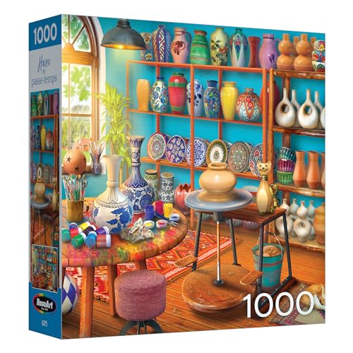RoseArt - Hobby Haven - Pottery Studio - 1000 Piece Jigsaw Puzzle for Adults - style: Pottery Studio