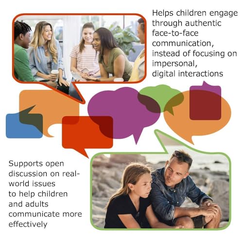 Face to Face Transitions - Elementary to Middle School Conversation Game, Conversation Starters for Students, Parents, and Teachers, 96 Scenario Cards, Ages 10+