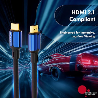 HDMI Cable V2.0 with Ethernet, Ultra HD 3D/4K@60Hz, 3.3 Feet, 18Gbps Transmission Speed, HDR, Dolby Atmos, Compatible with All HDMI Devices Laptop Desktop TV Set-top Box Gaming Console - color: Blue, size: 3.3 Feet